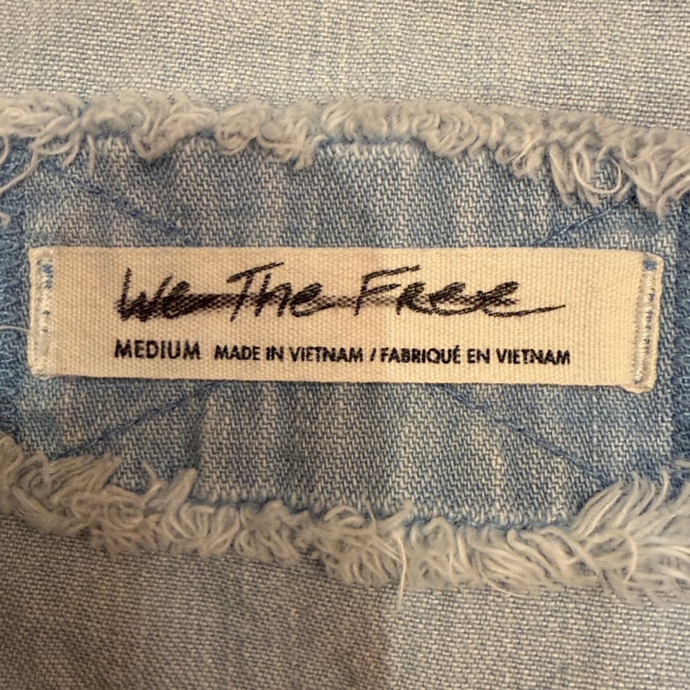 Free People Light Blue Gauze Pullover Top - Picture 5 of 10